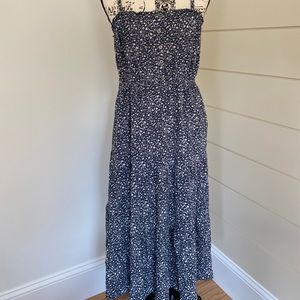 Blue and White Maxi Dress